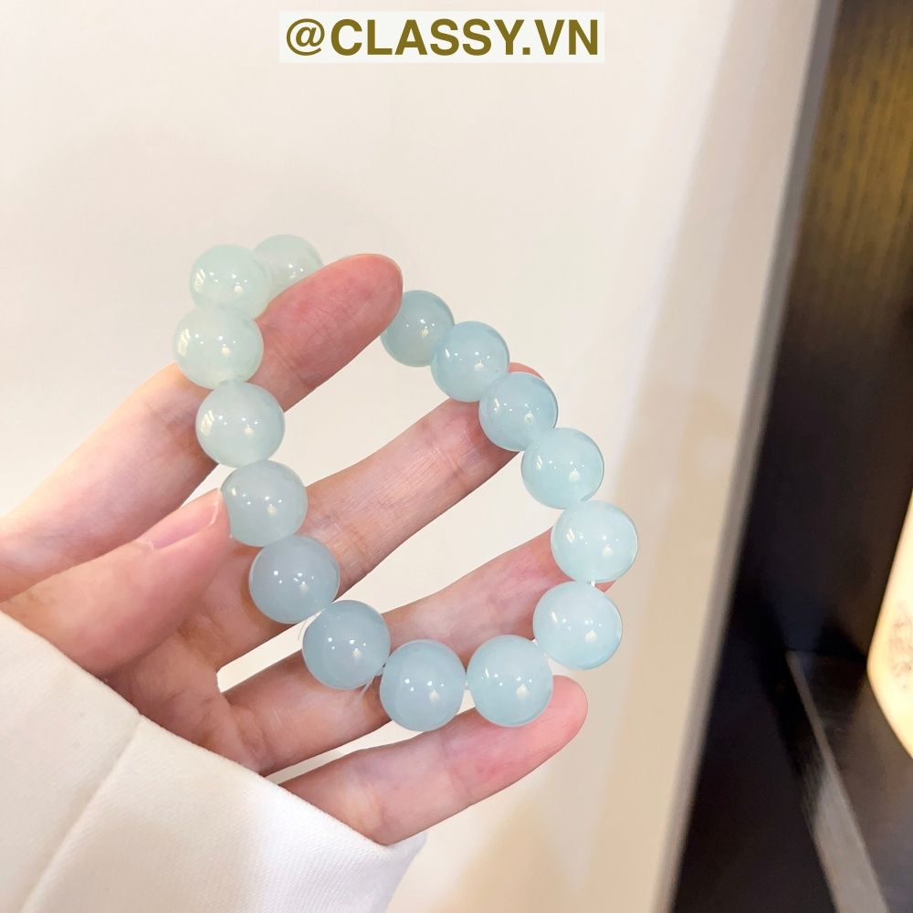 Classy Vòng tay chuyển màu Tự Nhiên Đá Khoáng hạt đá mặt trăng co giãn Trang Sức May Mắn xinh xắn cho nữ sinh PK1654