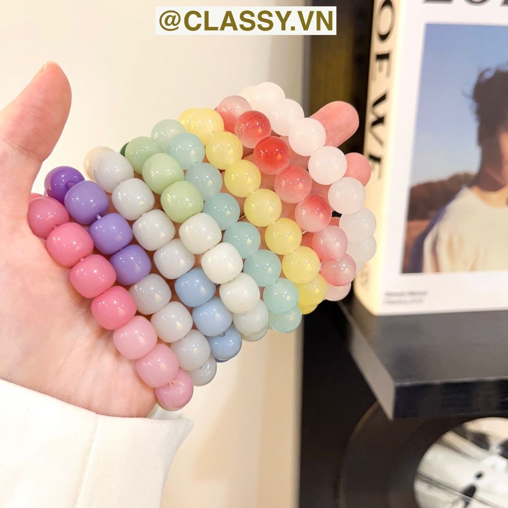 Classy Vòng tay chuyển màu Tự Nhiên Đá Khoáng hạt đá mặt trăng co giãn Trang Sức May Mắn xinh xắn cho nữ sinh PK1654