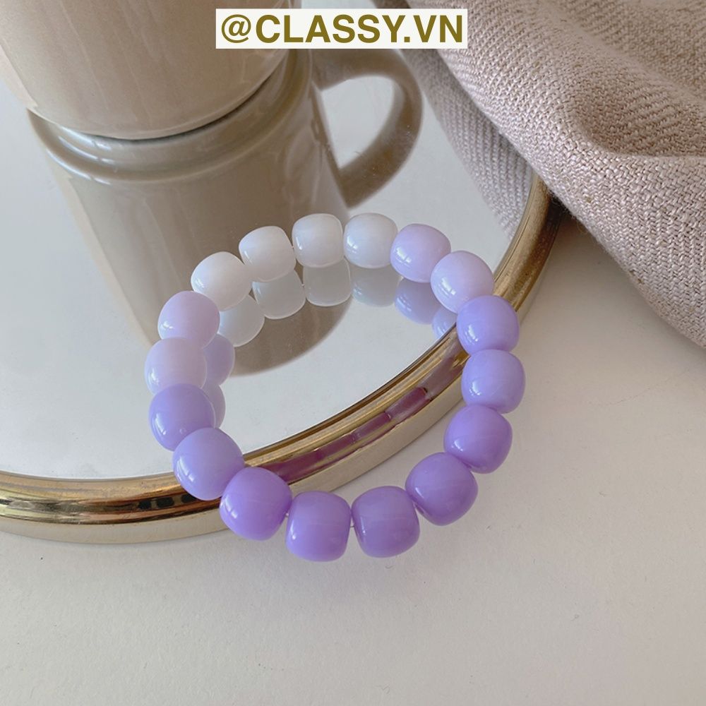 Classy Vòng tay chuyển màu Tự Nhiên Đá Khoáng hạt đá mặt trăng co giãn Trang Sức May Mắn xinh xắn cho nữ sinh PK1654