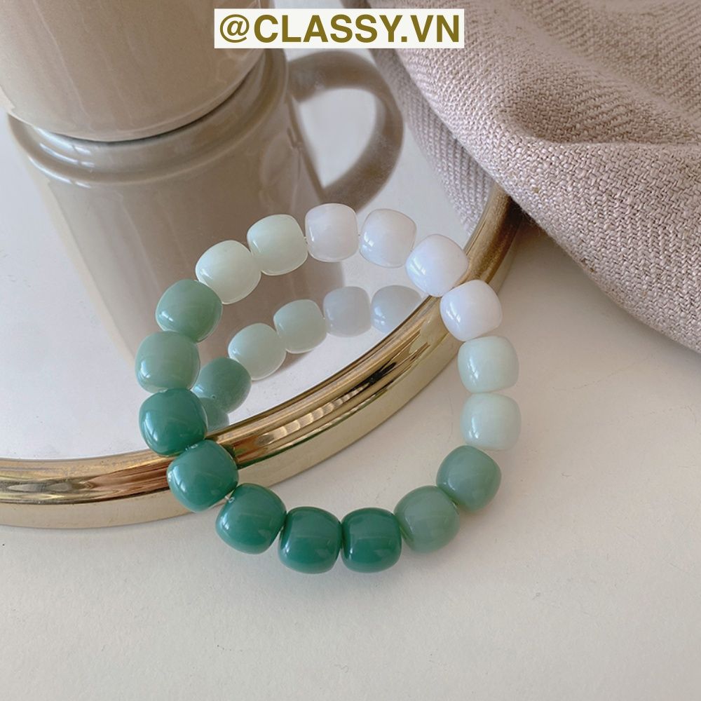 Classy Vòng tay chuyển màu Tự Nhiên Đá Khoáng hạt đá mặt trăng co giãn Trang Sức May Mắn xinh xắn cho nữ sinh PK1654