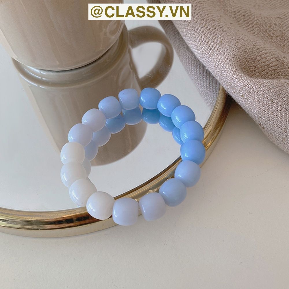 Classy Vòng tay chuyển màu Tự Nhiên Đá Khoáng hạt đá mặt trăng co giãn Trang Sức May Mắn xinh xắn cho nữ sinh PK1654