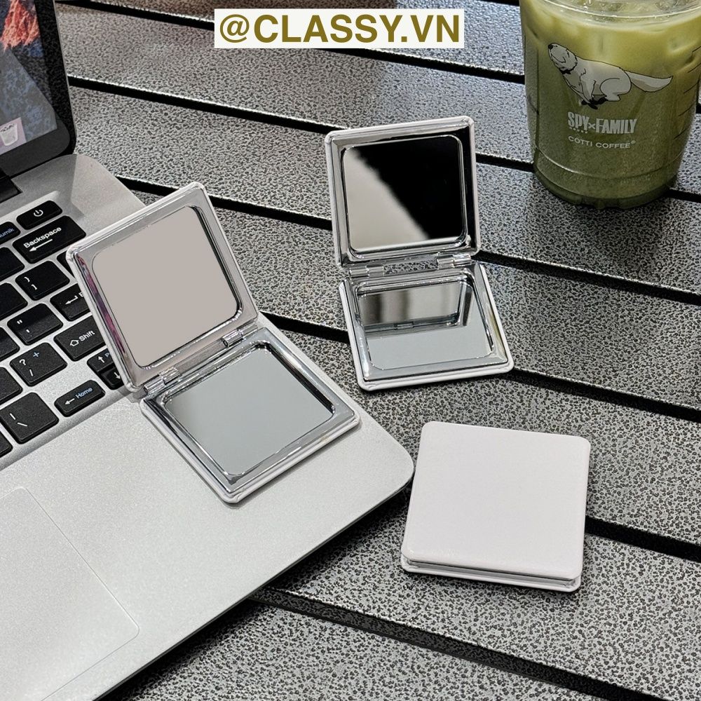 Gương trang điểm cầm tay mini 2 mặt bỏ túi, 6.5 cm , Gương cầm tay mini Hàn Quốc siêu cute, Gương hoạt hình PK1731