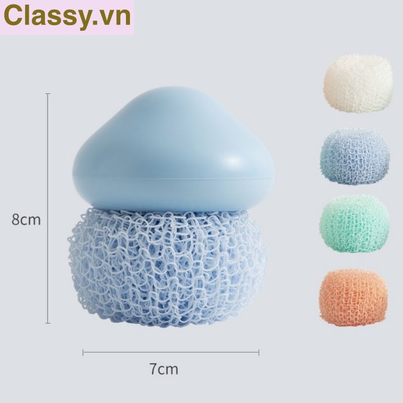 Bàn chải đa năng rửa bát hoặc massage bằng silicon và nhựa ABS có thể tháo rời, tháo rời rửa tay, rửa bát rửa nồi PK1828