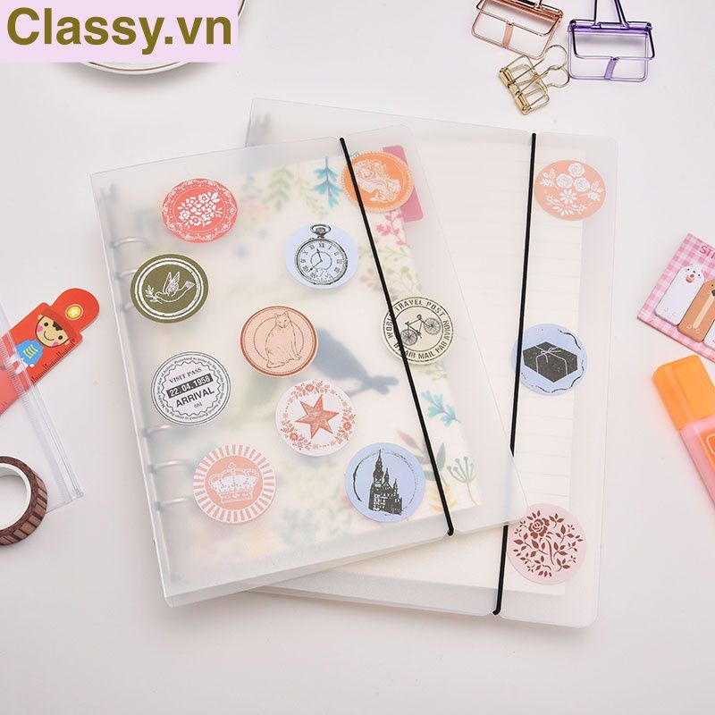 Bìa lá còng sắt Binder Loose-leaf shell A5 bán kèm 120 trang lõi giấy nạp lại kẻ ngang viết ghi chép sổ tay- PK1835