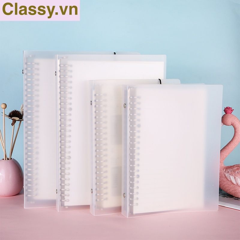 Bìa lá còng sắt Binder Loose-leaf shell A5 bán kèm 120 trang lõi giấy nạp lại kẻ ngang viết ghi chép sổ tay- PK1835