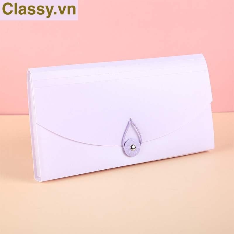 Túi Đựng Tài Liệu 13 Ngăn 26,3*14 Cặp Tệp Đựng Tài Liệu Chia Nhiều Ngăn Bìa Hồ Sợ Nhựa Cứng Chứng Từ Giấy Tờ- PK1837