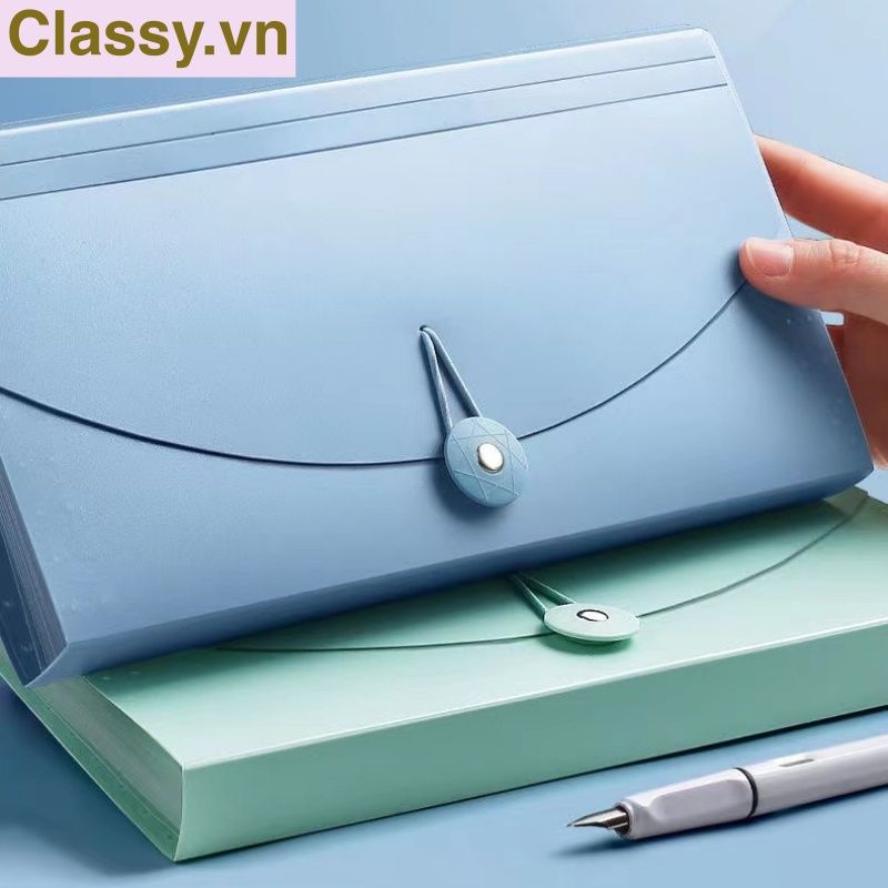 Túi Đựng Tài Liệu 13 Ngăn 26,3*14 Cặp Tệp Đựng Tài Liệu Chia Nhiều Ngăn Bìa Hồ Sợ Nhựa Cứng Chứng Từ Giấy Tờ- PK1837