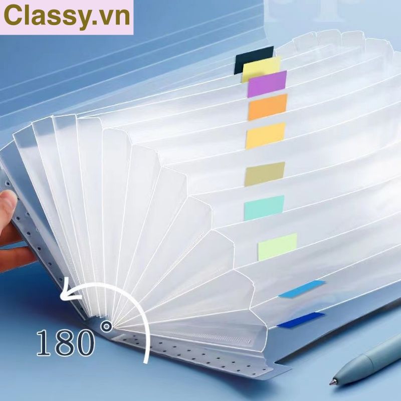 Túi Đựng Tài Liệu 13 Ngăn 26,3*14 Cặp Tệp Đựng Tài Liệu Chia Nhiều Ngăn Bìa Hồ Sợ Nhựa Cứng Chứng Từ Giấy Tờ- PK1837