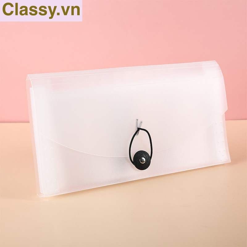 Túi Đựng Tài Liệu 13 Ngăn 26,3*14 Cặp Tệp Đựng Tài Liệu Chia Nhiều Ngăn Bìa Hồ Sợ Nhựa Cứng Chứng Từ Giấy Tờ- PK1837