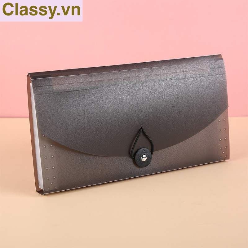 Túi Đựng Tài Liệu 13 Ngăn 26,3*14 Cặp Tệp Đựng Tài Liệu Chia Nhiều Ngăn Bìa Hồ Sợ Nhựa Cứng Chứng Từ Giấy Tờ- PK1837