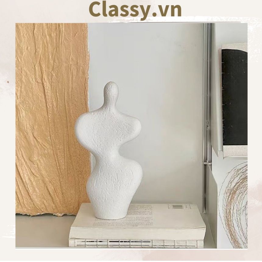 Bình hoa gốm Minimalist phong cách tối giản, Bình gốm trang trí phong cách Bắc Âu, Bình gốm decor hiện đại PK1852