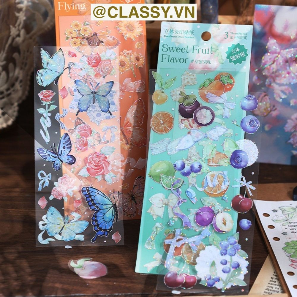 Set 3 Bộ Sticker Lấp Lánh