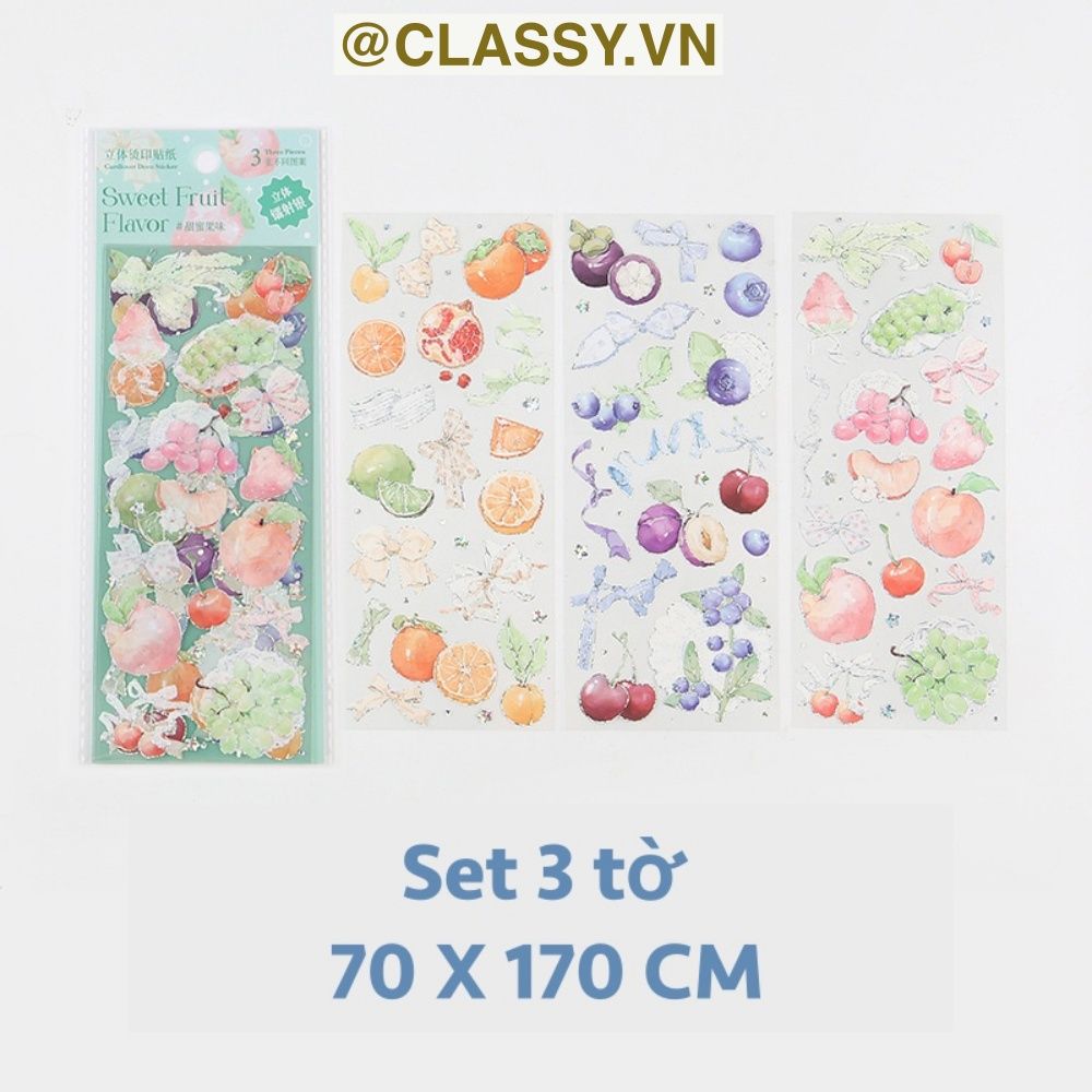 Set 3 Bộ Sticker Lấp Lánh