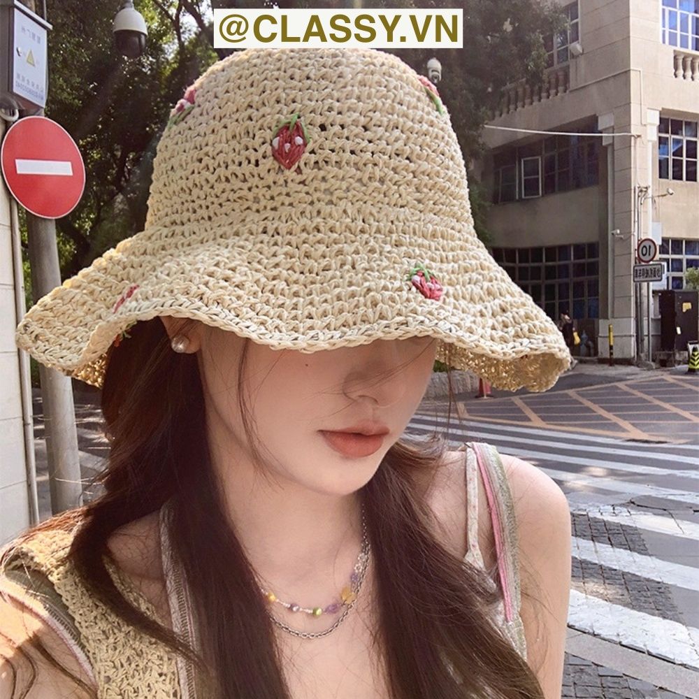 Mũ Cói Nón Cói Mềm Nơ Ren Trẻ trung xinh xắn, nhiều kiểu có thể gấp gọn bỏ vào túi du lịch, ba lô PK303