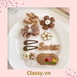  Classy Set kẹp tóc nhiều kiểu dễ thương phong cách hàn quốc PK316 