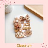  Classy Set kẹp tóc nhiều kiểu dễ thương phong cách hàn quốc PK316 