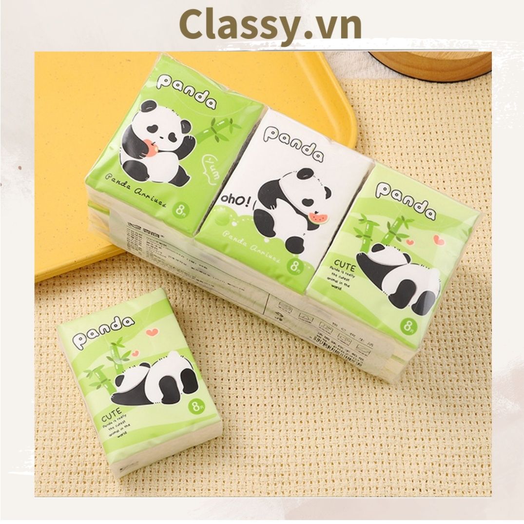 Combo 6 bịch hoặc 9 bịch Giấy ăn mini họa tiết ngộ nghĩnh dễ thương dễ mang theo PK640
