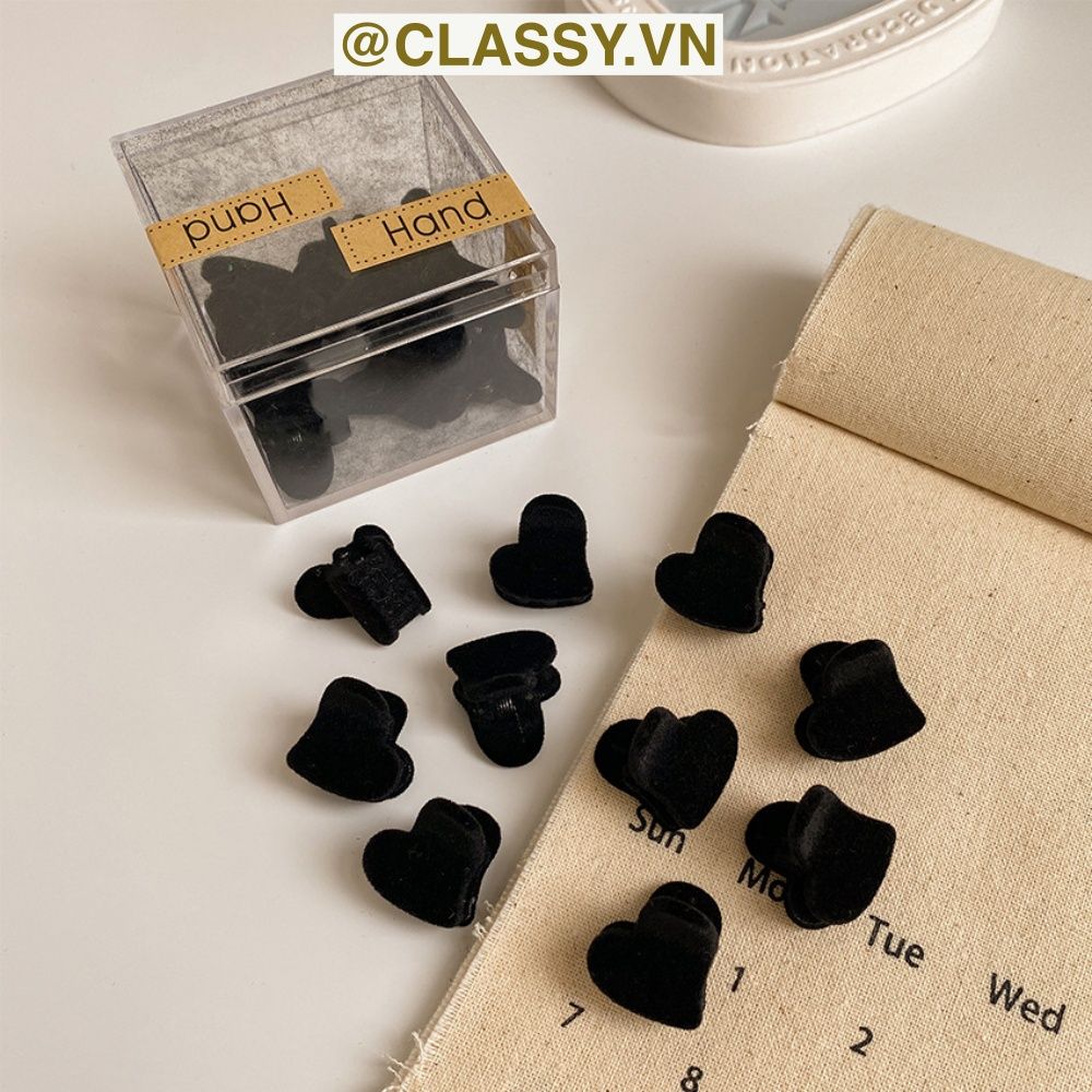 PK914 Bộ 10 chiếc Phụ kiện Kẹp tóc trái tim và thỏ nhỏ kẹp tóc mái, giả tóc tết hai bên mái nhỏ xinh nữ tính