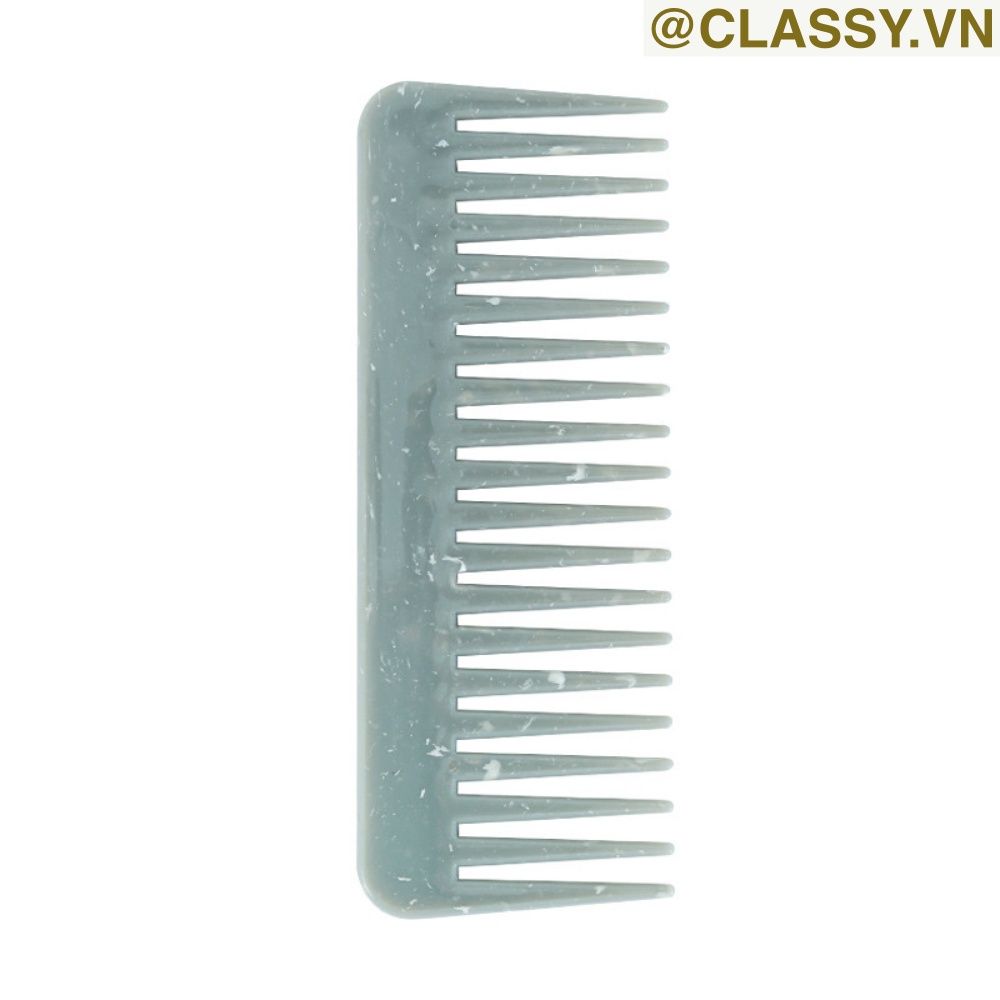 PK923 Lược Mini Có Thể Gấp Gọn , Lược massage bằng đá cẩm thạch, kèm gương gấp di động, mát xa tóc mượt