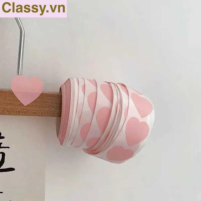 Cuộn 500 Sticker nhiều kích thước, trơn chưa in, khách hàng mua về in logo thương hiệu, dán bao bì, bánh, đồ handmade vvv Q1685
