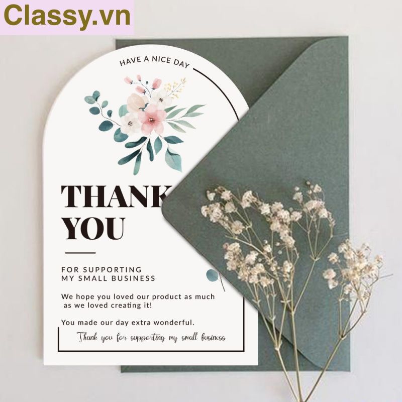 50 Nhãn dán hộp sticker 6*13cm giấy C bóng họa tiết vintage dùng để trang trí, niêm phong Q1705