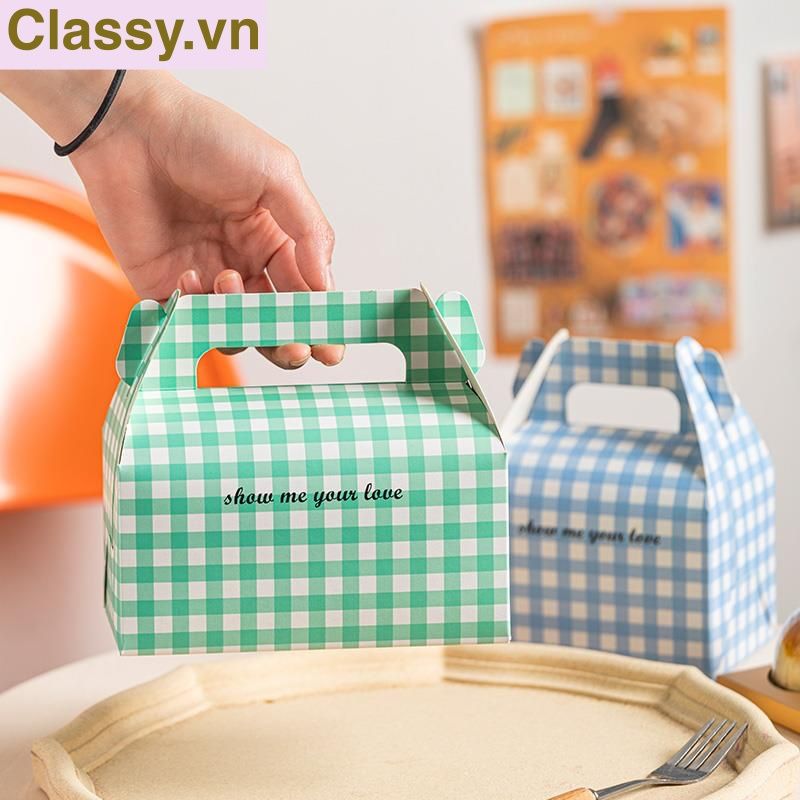 Hộp bánh ngọt, bánh nướng, bánh mousse cầm tay, hộp thực phẩm mang đi. Q1807