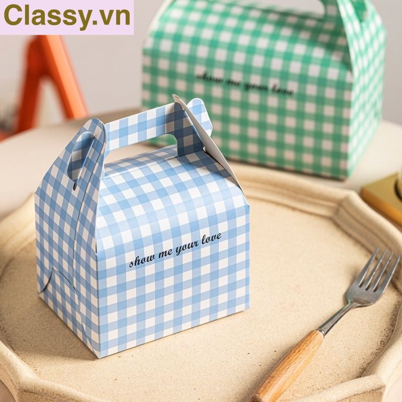 Hộp bánh ngọt, bánh nướng, bánh mousse cầm tay, hộp thực phẩm mang đi. Q1807