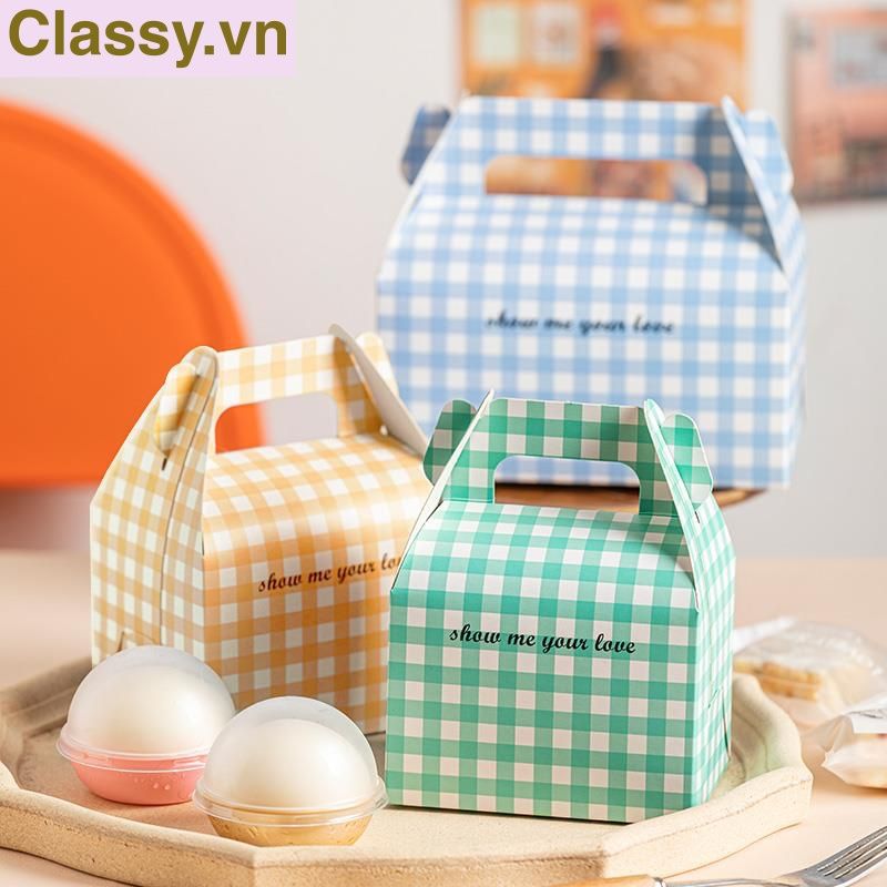 Hộp bánh ngọt, bánh nướng, bánh mousse cầm tay, hộp thực phẩm mang đi. Q1807