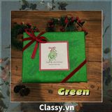  Nhãn dán hộp sticker Classy giấy C bóng họa tiết vintage  dùng để trang trí, niêm phong chủ đề Christmas kích thước 8 X 8 CM Q1812 