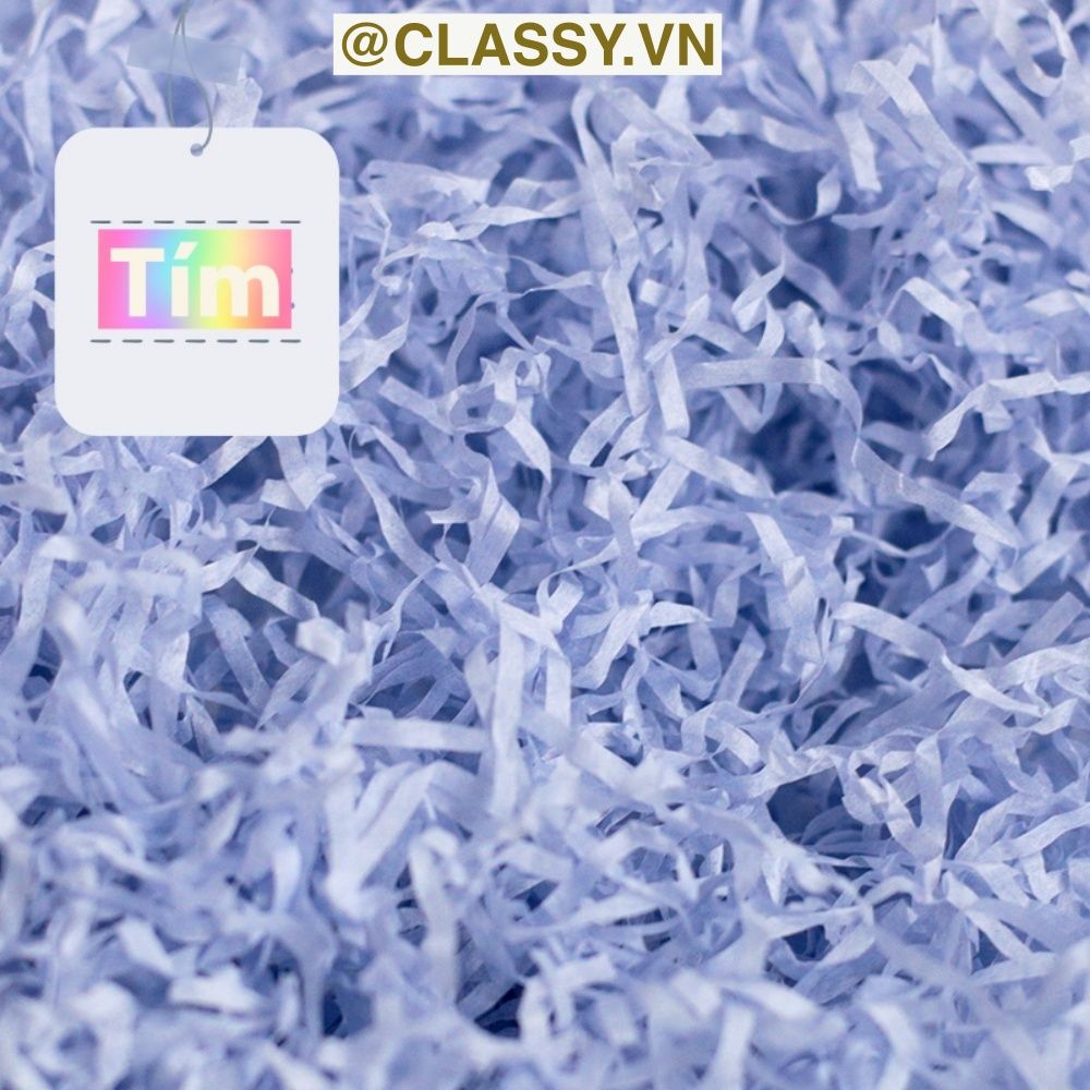 Giấy trang trí hộp quà, lót chống shock trong hộp quà tặng dạng sợi raffia nhiều màu