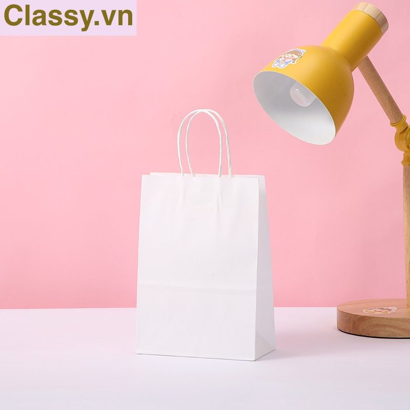 TÚI GIẤY KRAFT DÀY DẶN LÀM QUÀ TẶNG MÀU PASTEL, NHIỀU SIZE