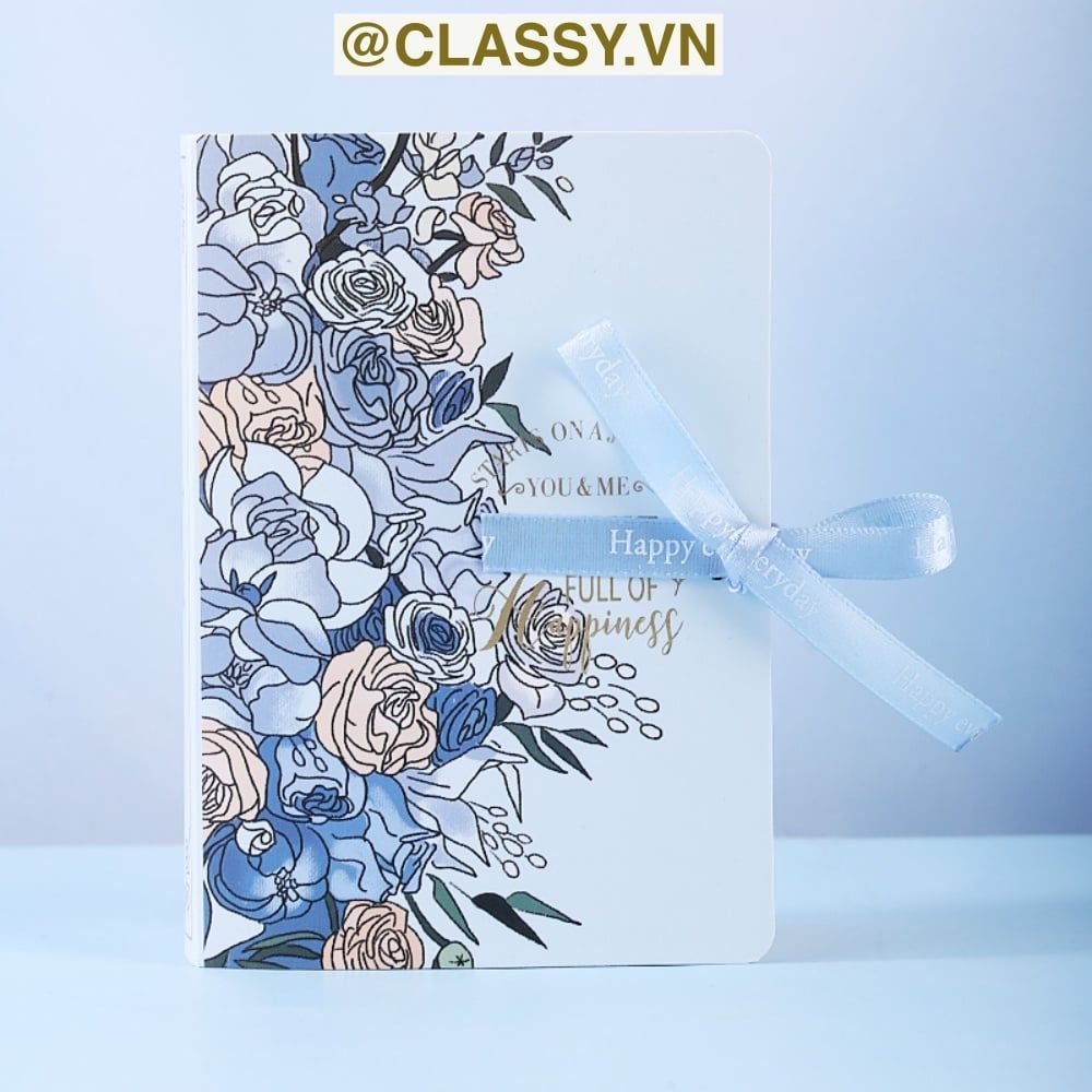 Hộp giấy đựng quà tặng gắn ruy băng Happy Every, đựng son môi, nước hoa, sô cô la Q496