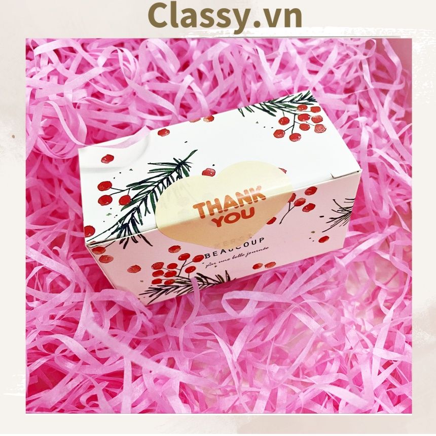 Bộ 16 Sticker hình trái tim dán hộp bánh handmade, quà tặng DYI dễ thương, tem dán quà tặng, túi giấy, thiệp, hộp quà tặng Q680
