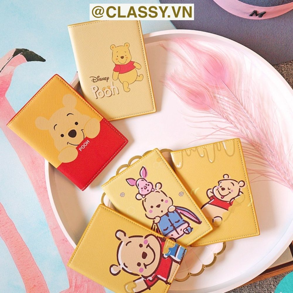 Classy Ví da nữ dạng gập, hoạt tiết họa hình nhiều kiểu dễ thương T1543