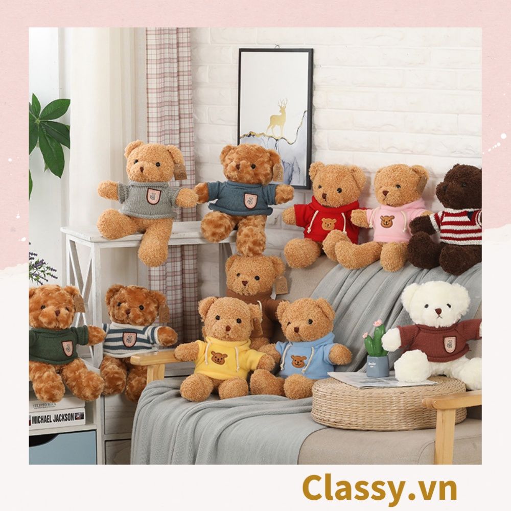 Classy Gấu bông Teddy mặc áo siêu êm siêu mịn B1375
