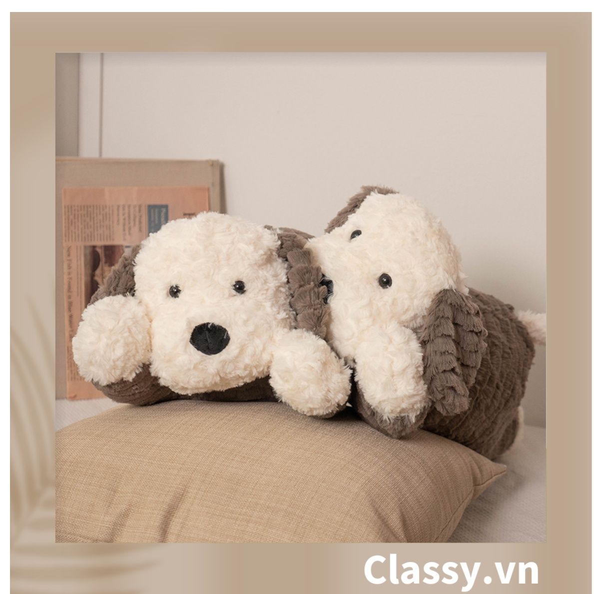 Classy Gấu bông, thú nhồi bông cỡ 25CM làm quà tặng siêu êm siêu mịn B1379
