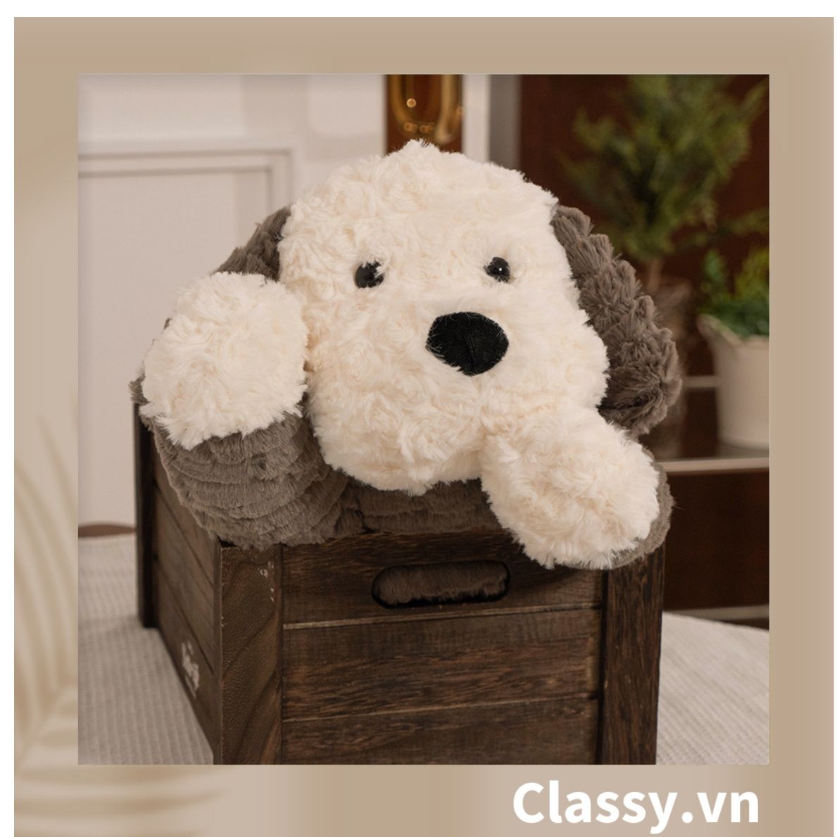 Classy Gấu bông, thú nhồi bông cỡ 25CM làm quà tặng siêu êm siêu mịn B1379