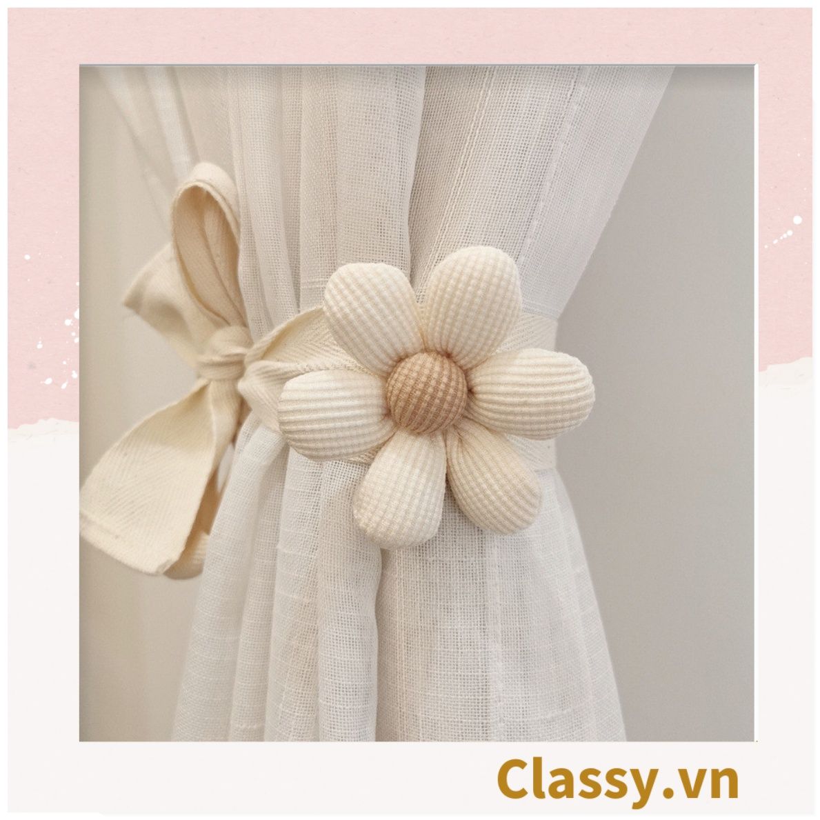  Dây Buộc Rèm Cửa Sổ Bằng Cotton Co Giãn Dây vén rèm,nơ buộc rèm cửa phong cách Hình Hoa Sáng Tạo Dây Buộc Rèm Cửa Sổ Bằng Cotton Co Giãn Hình Hoa B1759 