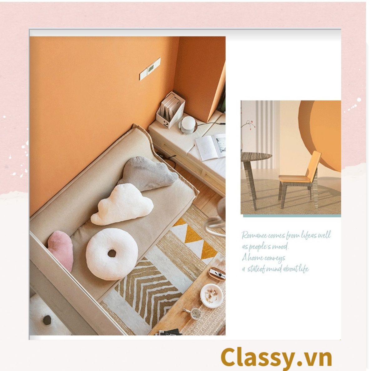 Gối ôm, gối đệm sofa hình trái tim hoặc đám mây trang trí ghế sofa, trang trí nhà cửa siêu êm mịn,Valentine,15-2, lễ tình nhân B1824
