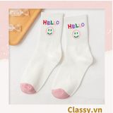  Classy Tất cổ cao, vớ cổ cao ngày mới vui vẻ, chất cotton siêu êm chân G1349 