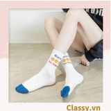  Classy Tất cổ cao, vớ cổ cao ngày mới vui vẻ, chất cotton siêu êm chân G1349 