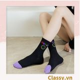  Classy Tất cổ cao, vớ cổ cao ngày mới vui vẻ, chất cotton siêu êm chân G1349 