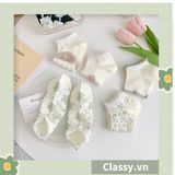  Classy Tất mỏng phối ren mix họa tiết ngẫu nhiên G1389 