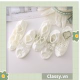  Classy Tất mỏng phối ren mix họa tiết ngẫu nhiên G1389 