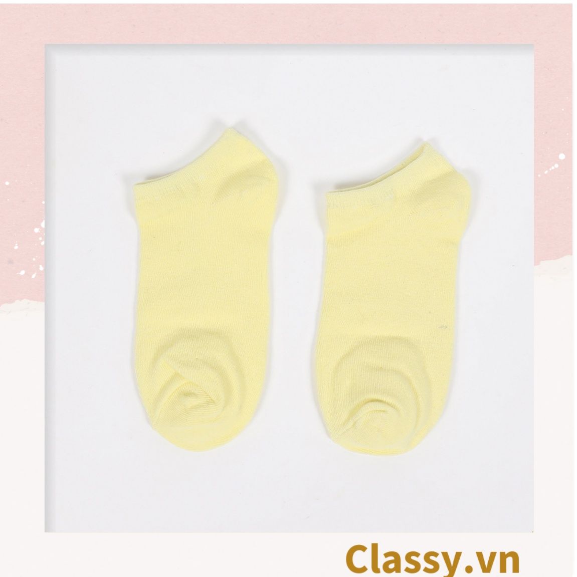  Classy Tất cổ ngắn, vớ cổ ngăn cotton dày dặn, phù hợp cả nam và nữ G1406 