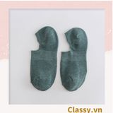  Classy Tất cổ ngắn, vớ cổ ngắn cotton trơn nhiều màu pastel G1427 