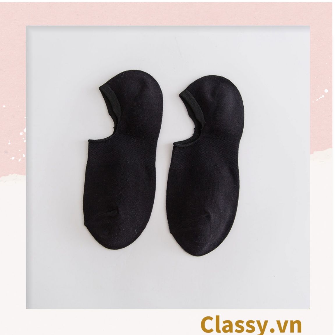  Classy Tất cổ ngắn, vớ cổ ngắn cotton trơn nhiều màu pastel G1427 