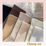  Classy Tất cổ cao, vớ cổ cao với đường gân ôm chân, nhiều màu phong cách hàn quốc G1430 