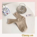  Classy Tất cổ cao, vớ cổ cao với đường gân ôm chân, nhiều màu phong cách hàn quốc G1430 