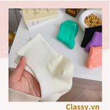  Classy Tất cổ cao, vớ cổ cao màu trơn, có bo chun phần cổ, siêu êm chân G1471 